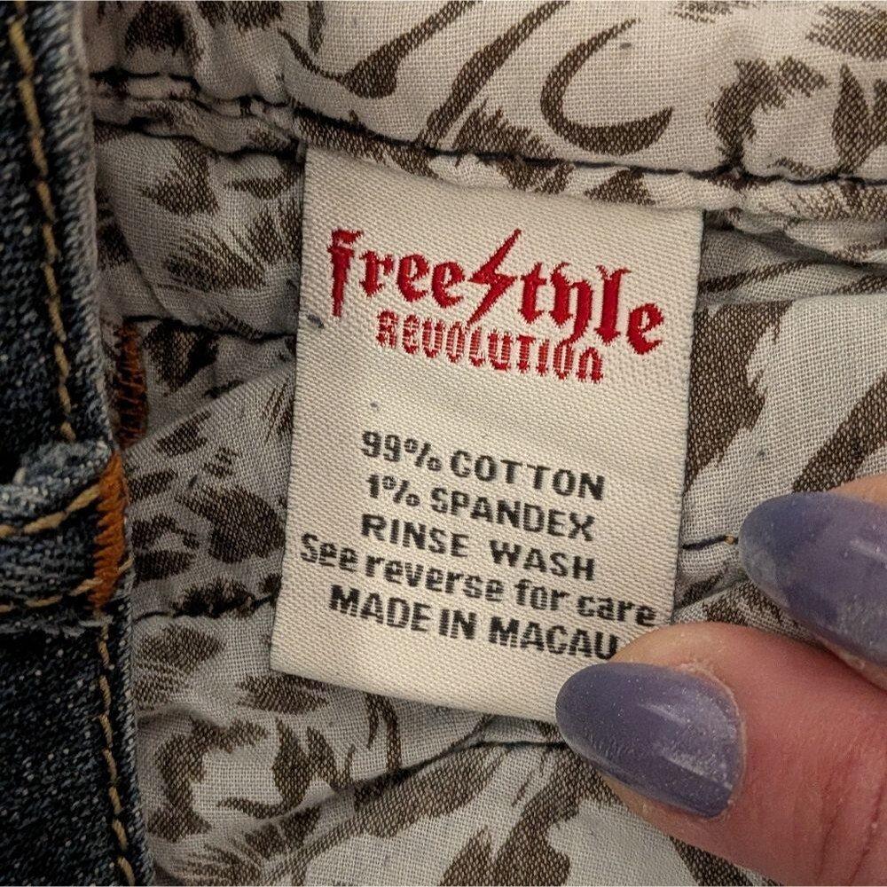 Freestyle Revolution Dark Blue Flare Jeans - Picture 4 of 7